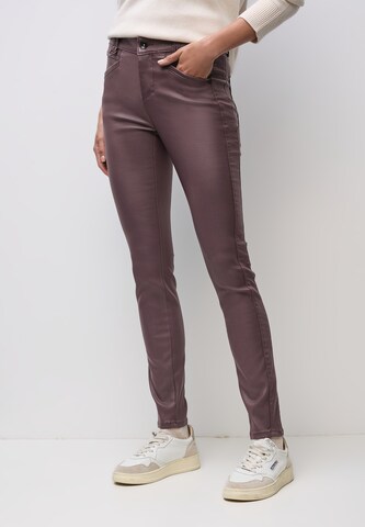 STREET ONE Slimfit Hose in Rot: Vorderseite