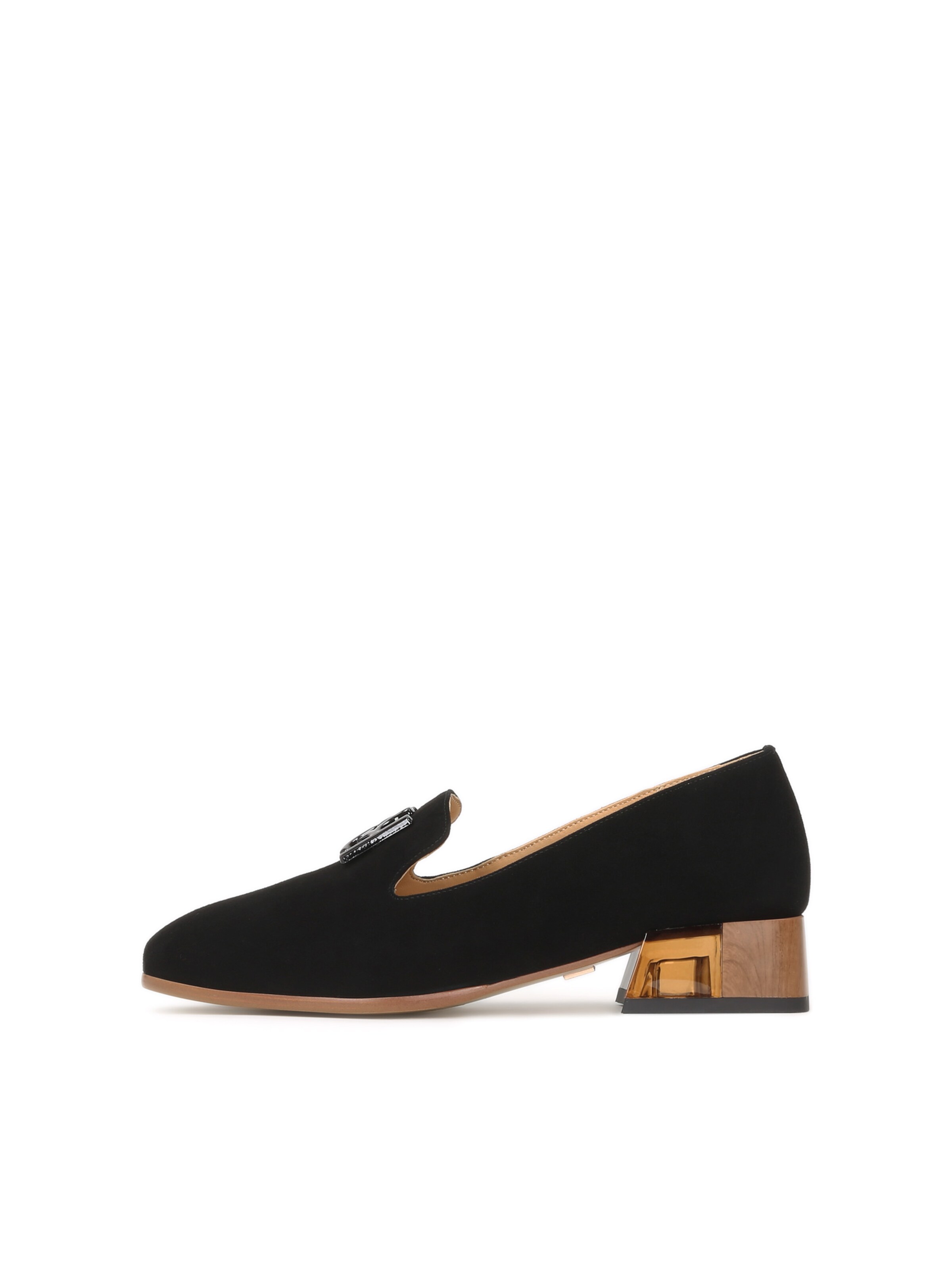 Kazar Slip-ons in Black: front