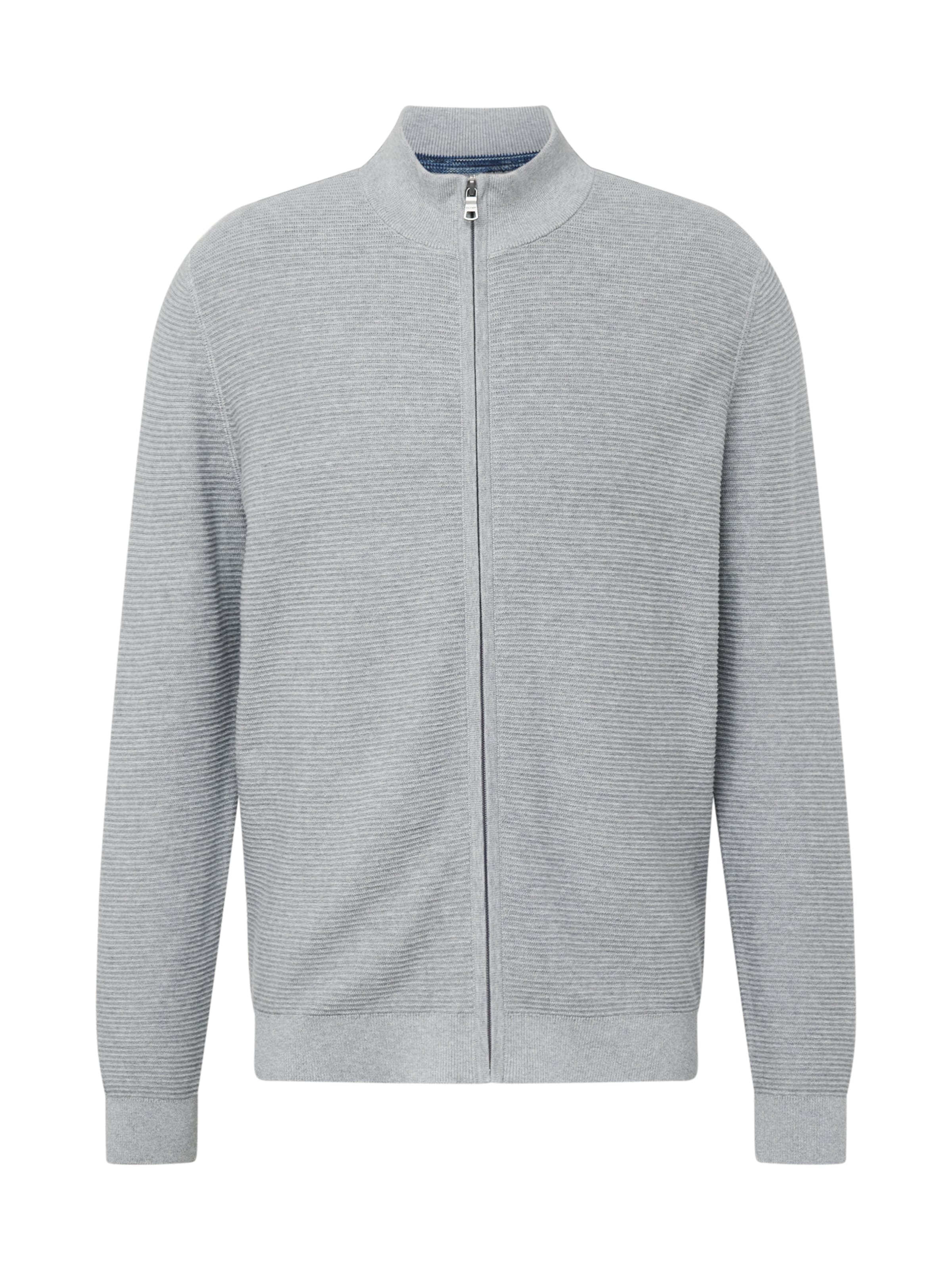 OLYMP Πλεκτή ζακέτα σε γκρι: μπροστά