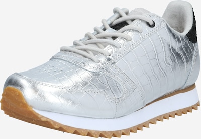WODEN Baskets basses 'Ydun Croco Shiny' en argent, Vue avec produit