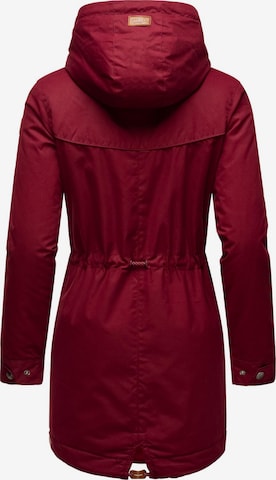 Ragwear Winterparka 'Canny' in Rood