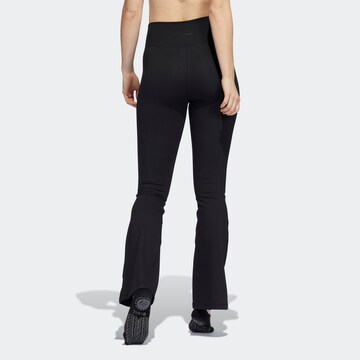 ADIDAS SPORTSWEAR Flared Workout Pants 'Studio ' in Black