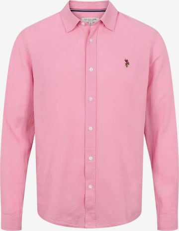 U.S. POLO ASSN. Koszula ' UMBolt ' w kolorze różowy: przód