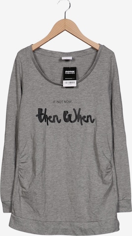 MAMALICIOUS Sweatshirt & Zip-Up Hoodie in S in Grey: front