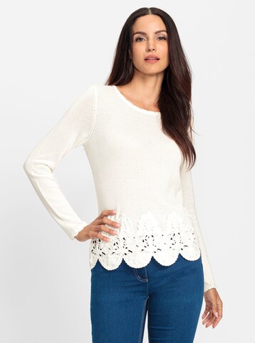 Pullover di heine in beige: frontale