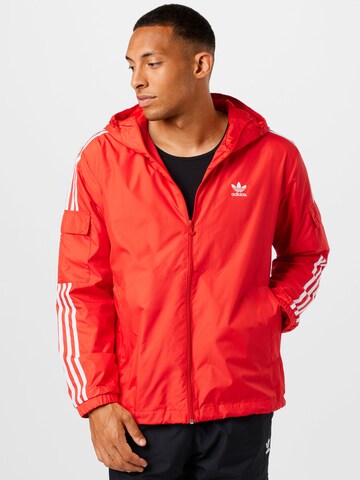 Veste mi-saison 'Adicolor Classics' ADIDAS ORIGINALS en rouge : devant