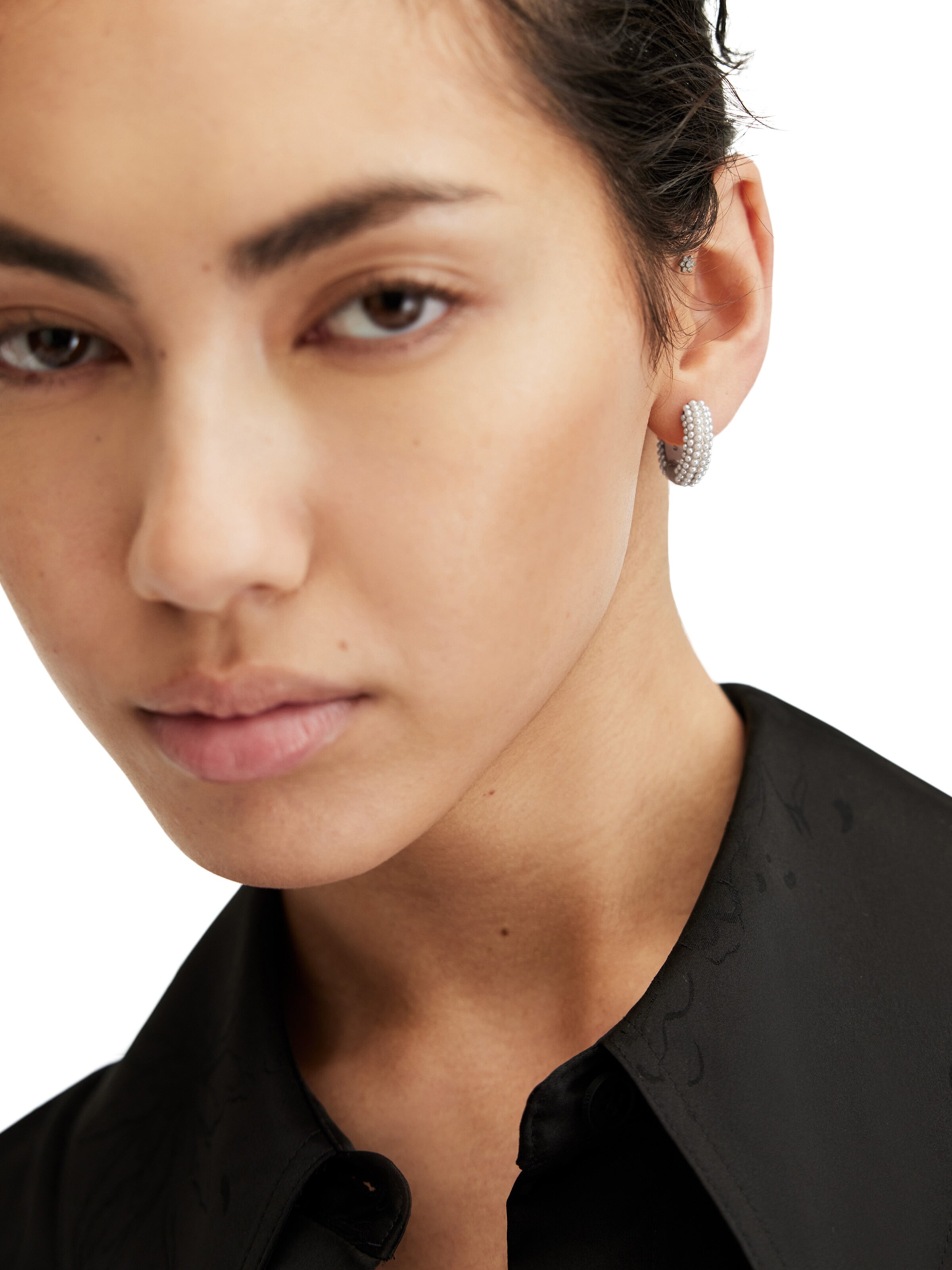 AllSaints Серьги в Серебристый: спереди