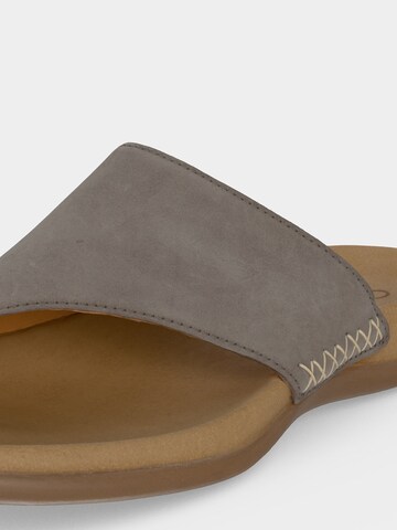 GABOR T-Bar Sandals in Grey
