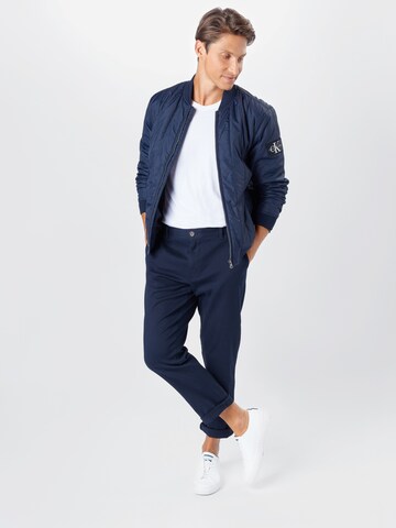 Regular Pantalon anerkjendt en bleu