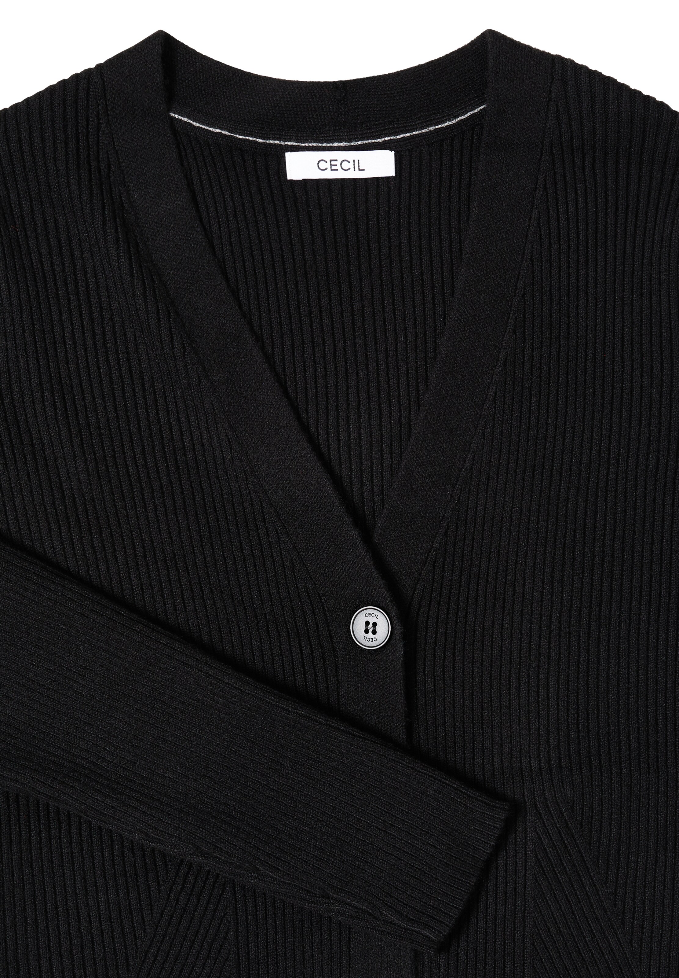 CECIL Knit Cardigan in Black