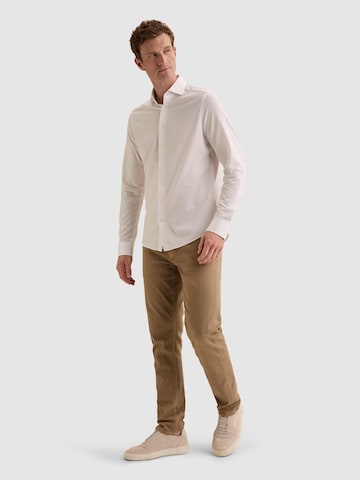 VANGUARD Regular fit Overhemd 'Elevated Knit shirt with widespread collar' in Wit