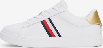 balta TOMMY HILFIGER Sportbačiai be auliuko 'Essential Court': priekis