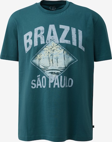 QS T-Shirt in Blau: Vorderseite