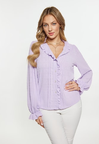 faina Blouse in Lila: voorkant