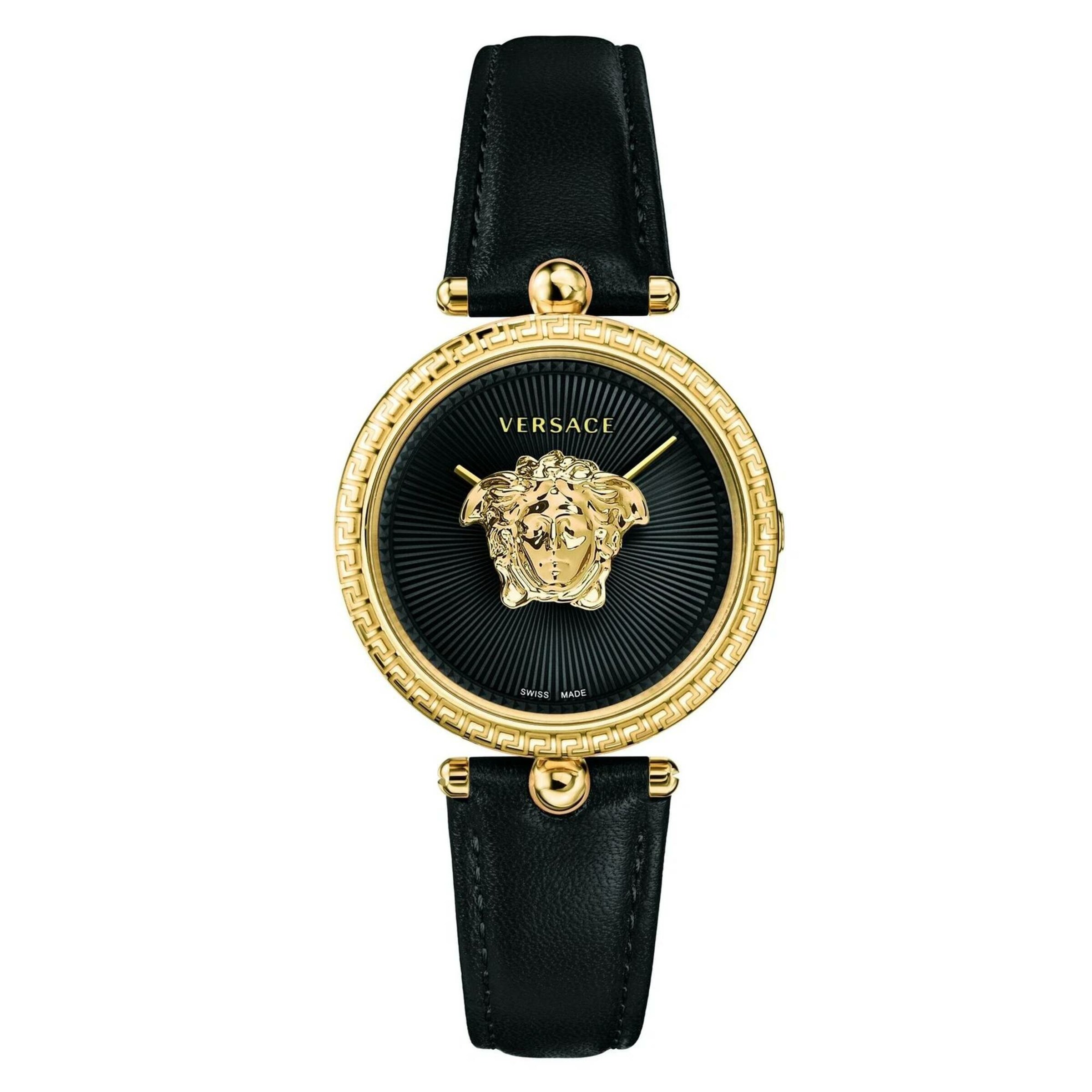 VERSACE Analoguhr in Schwarz: Vorderseite