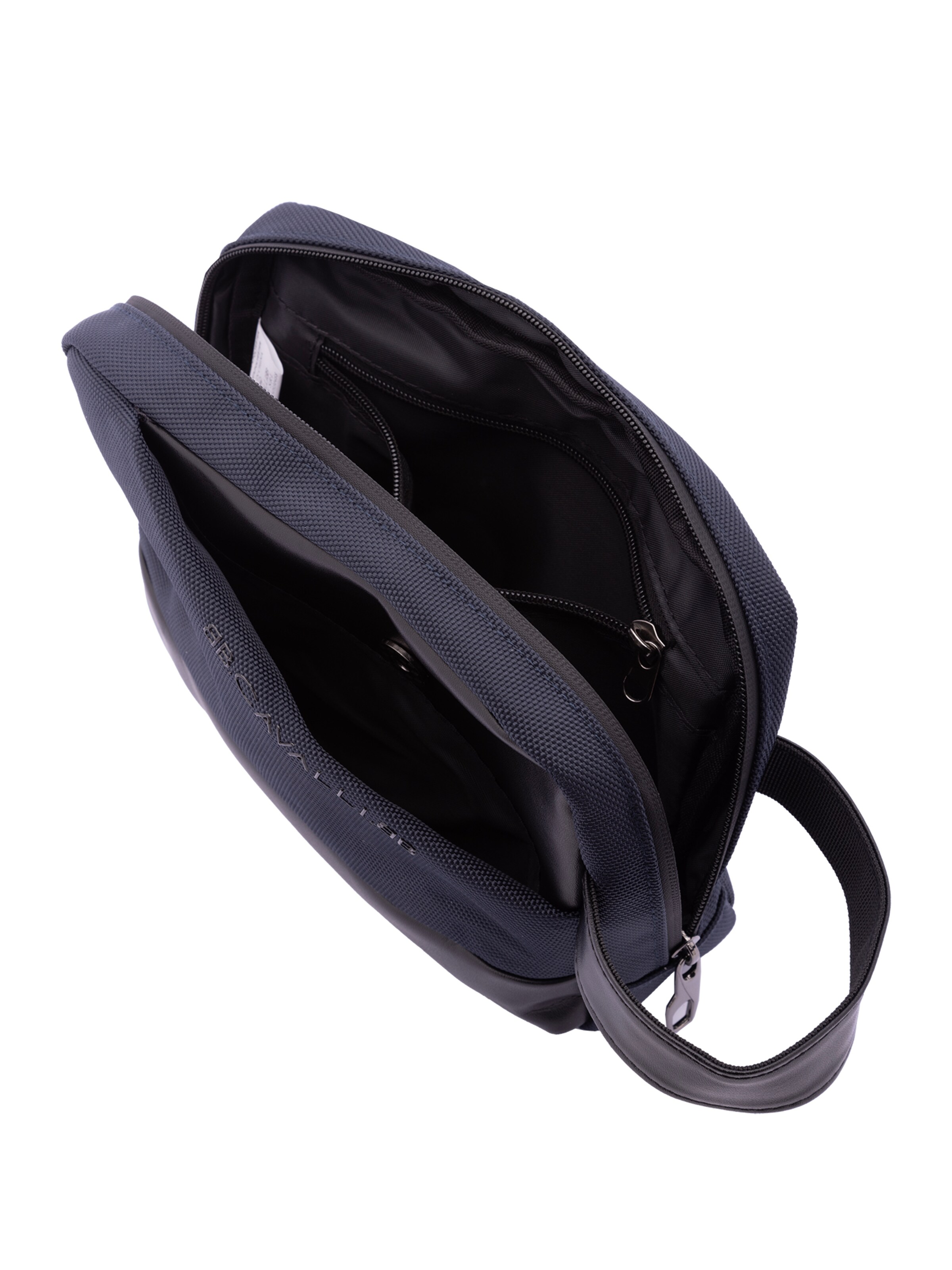 Beauty case 'Pochette Uomo B Cavalli Poliestere Zip Manico Ecopelle' di B. Cavalli in blu
