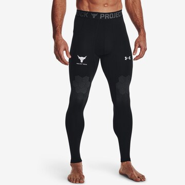 UNDER ARMOUR Skinny Sportsbukser i svart: forside