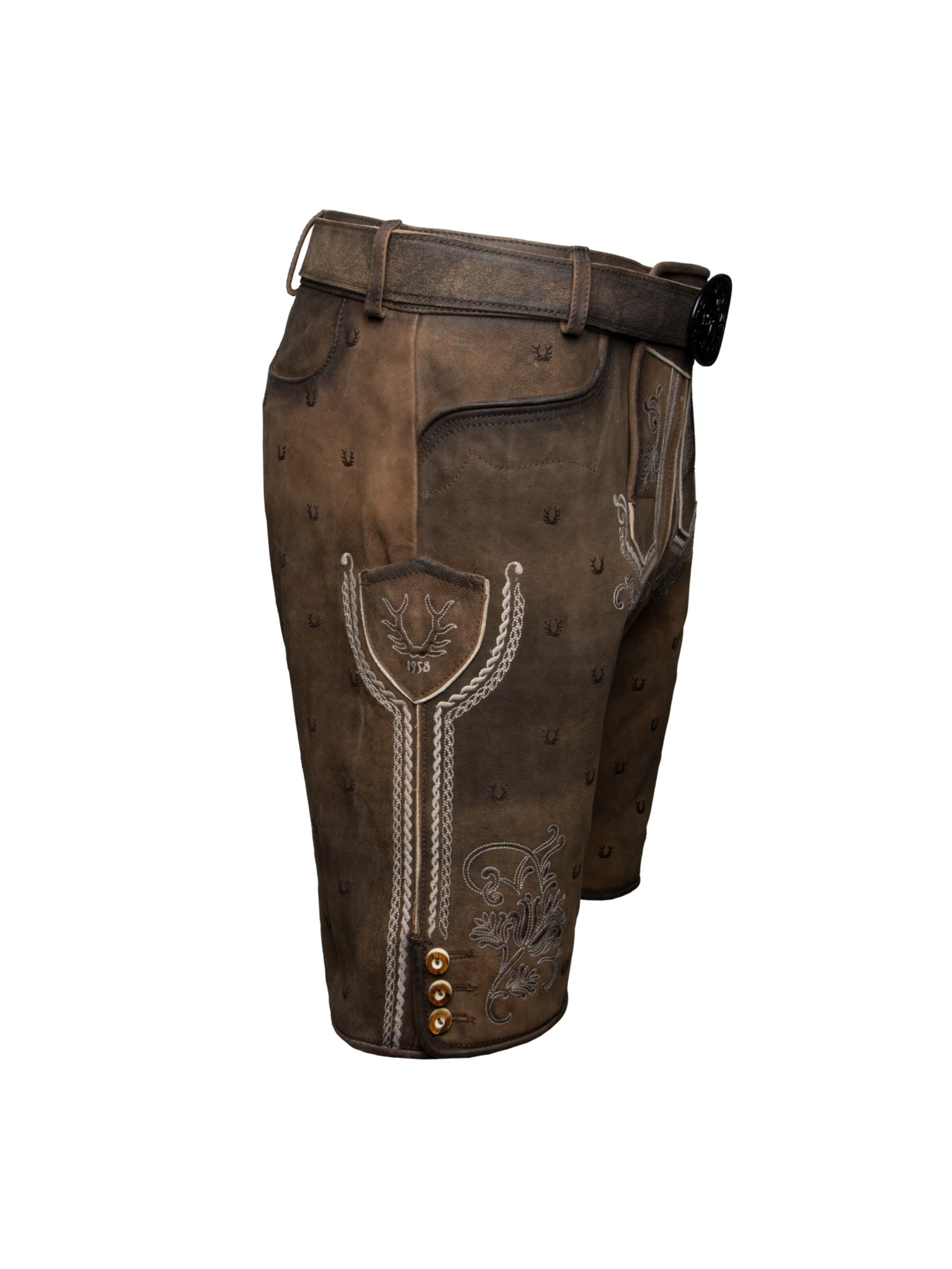 Krüger Buam Regular Traditional pants 'Harvey' in Brown