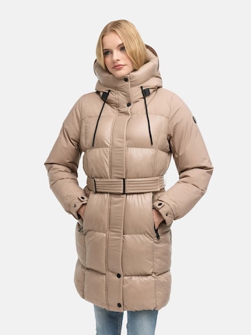 NAVAHOO Wintermantel in Beige: voorkant