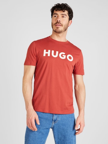 T-Shirt 'Dulivio' HUGO Red en rouge : devant