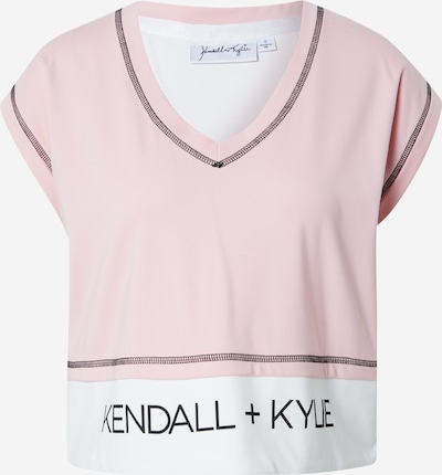Tricou KENDALL + KYLIE pe roz deschis / negru / alb, Vizualizare produs