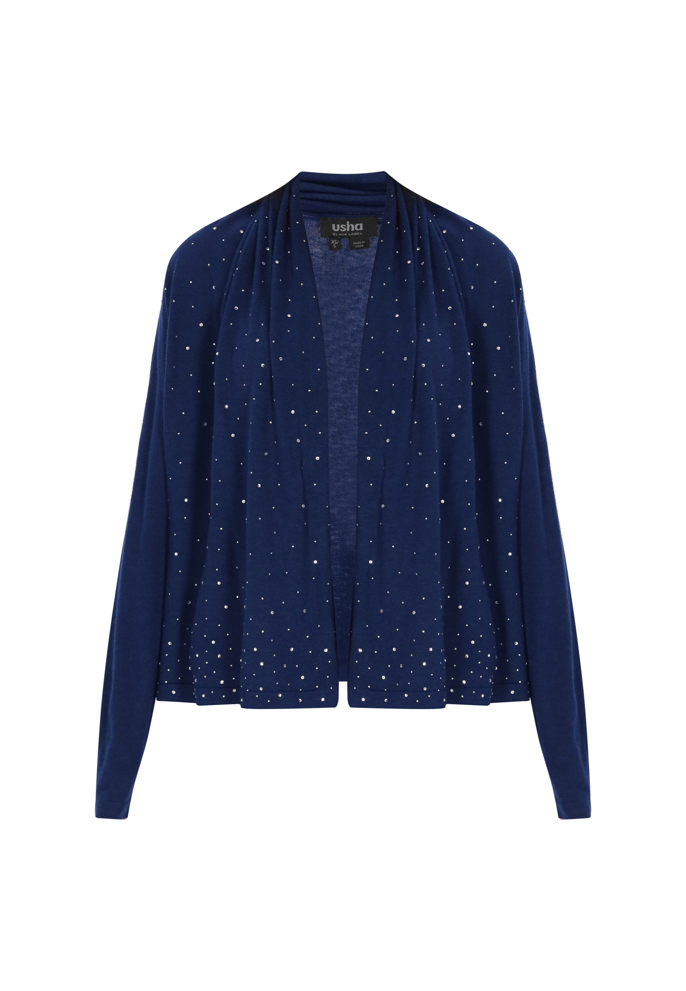 usha BLACK LABEL - Cárdigan 'Elegant' en azul: frente