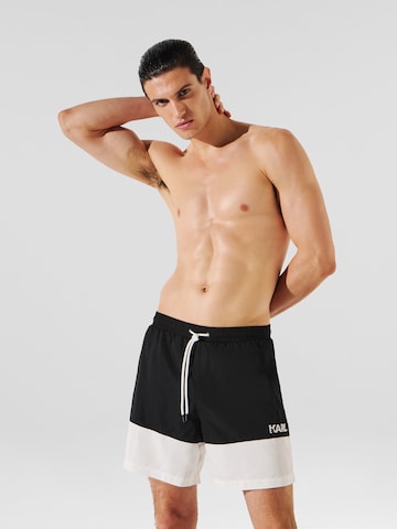 Karl Lagerfeld Swimming shorts in Black: front