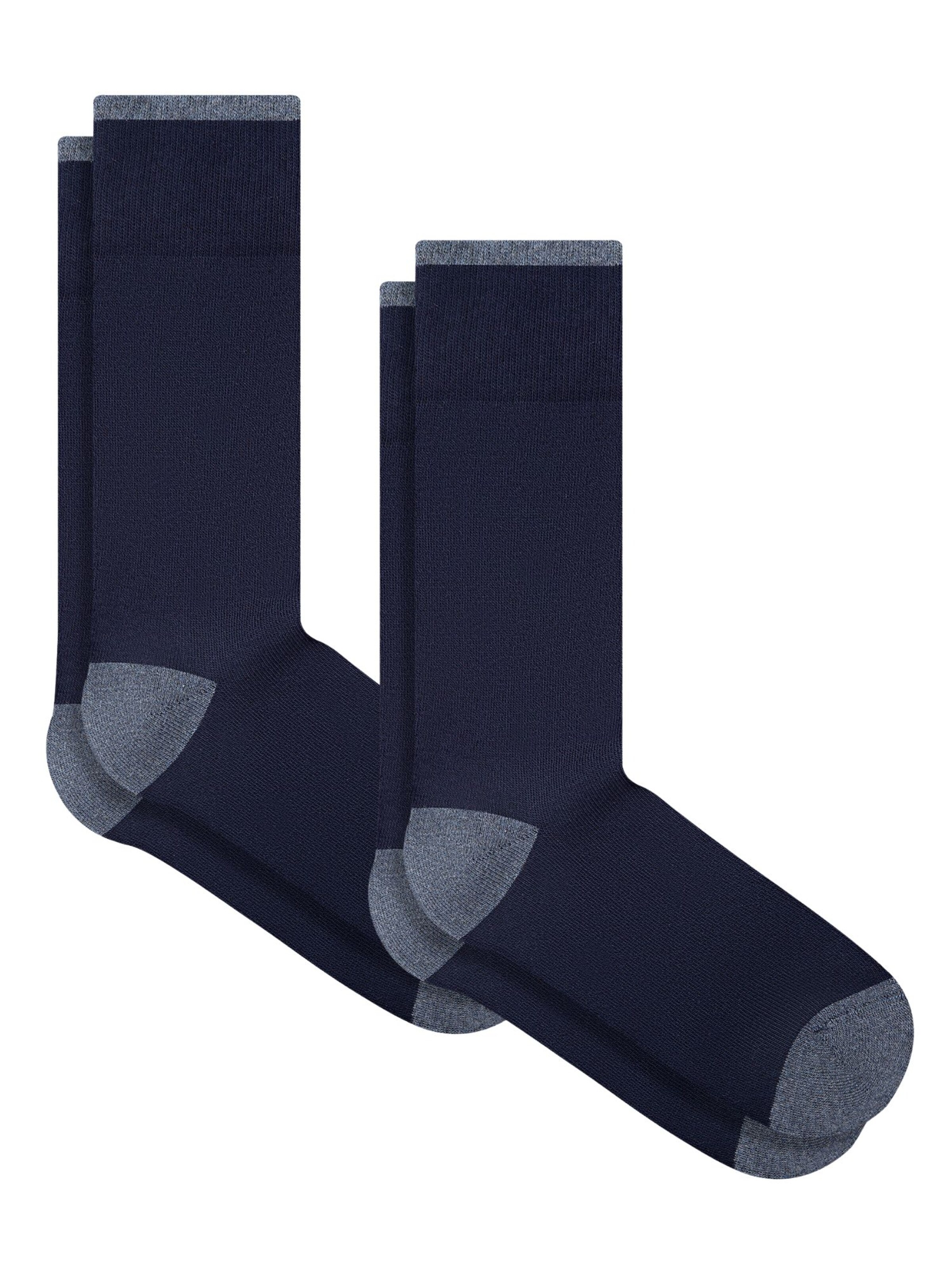 Albero Natur Socken 'Bio-Baumwoll-Frotteesocken Unisex – 2er Pack'‌‌‌‌‌‌‌‌‌‌ in Blau: Vorderseite