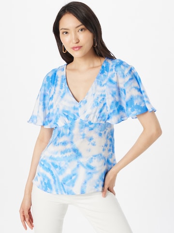 Wallis - Blusa en azul: frente