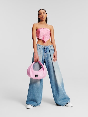 KARL LAGERFELD JEANS Wide Leg Jeans in Blau