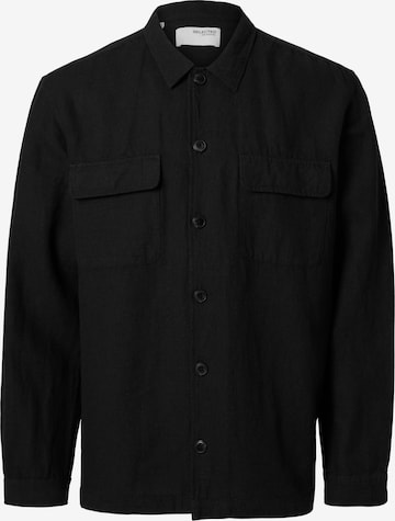 Regular fit Camicia 'SLH-Leroy Sun' di SELECTED in nero: frontale