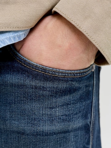 JACK & JONES Lużny krój Jeansy 'JJIChris JJICon' w kolorze niebieski