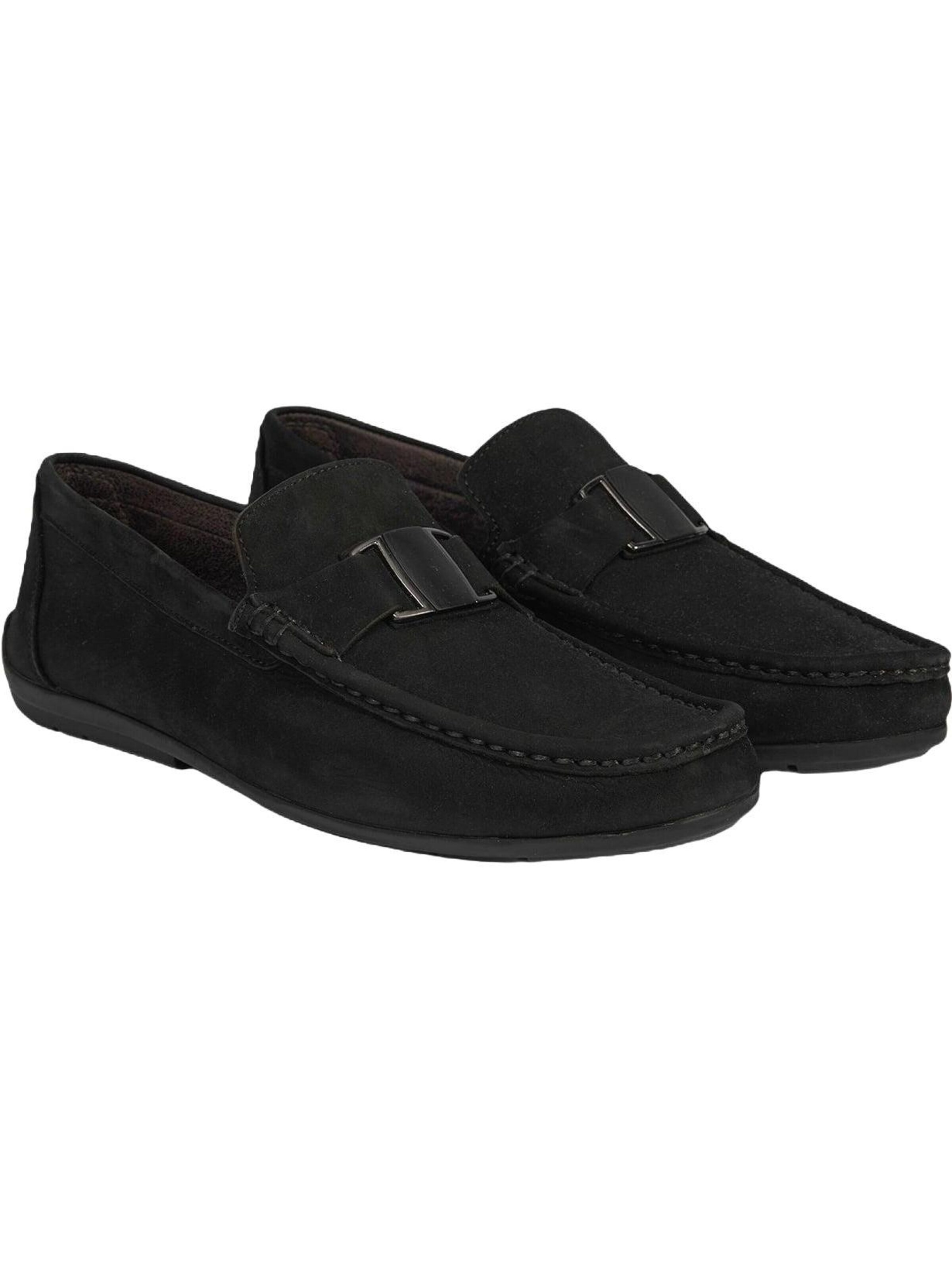 Desa Moccasins 'Slip-Ons' in Black