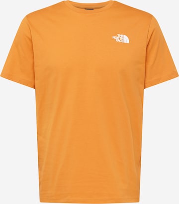 Tricou 'REDBOX CELEBRATION' de la THE NORTH FACE pe portocaliu: față