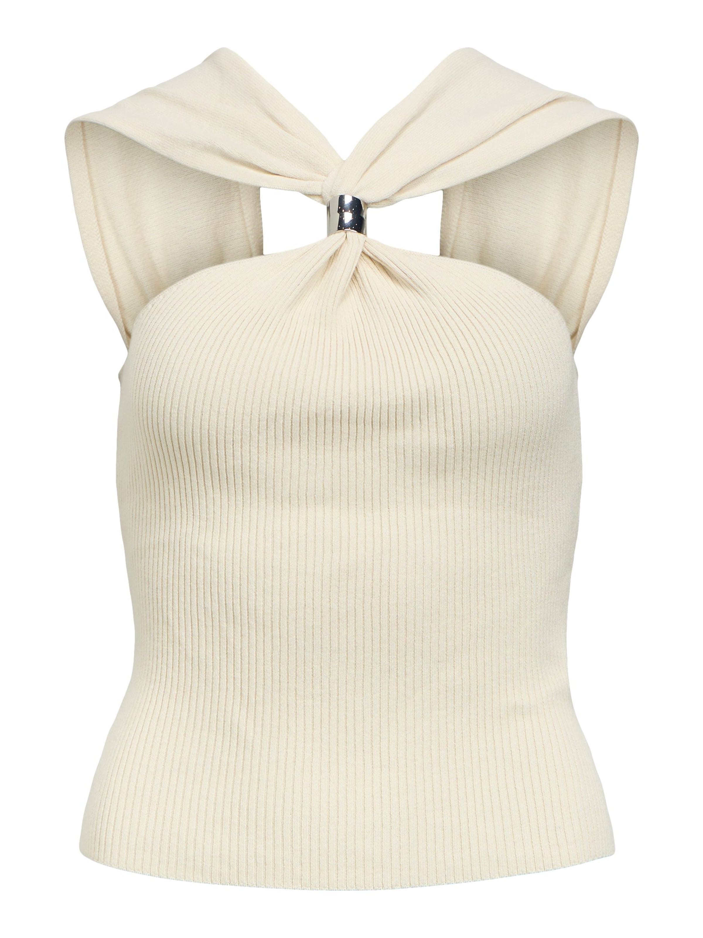 OBJECT Knitted top 'OBJCallie' in Beige: front
