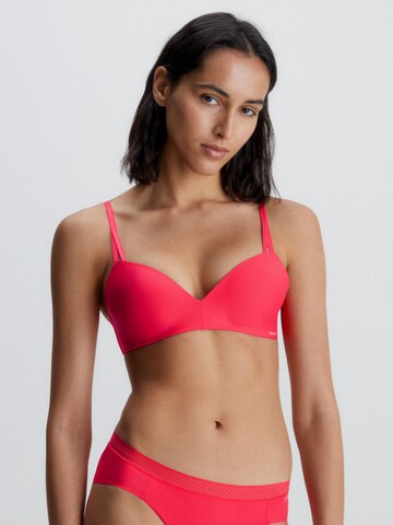 Calvin Klein Underwear T-särgi Rinnahoidja, värv punane: eest vaates
