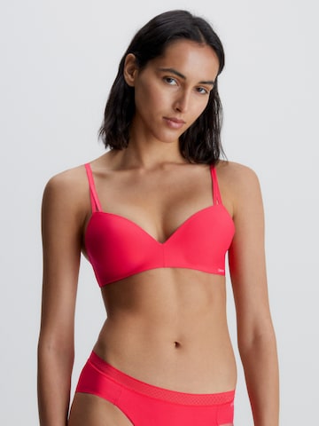 Invisible Soutien-gorge Calvin Klein Underwear en rouge : devant