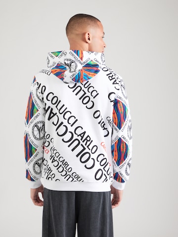 Carlo Colucci Sweatshirt i hvid: tilbage