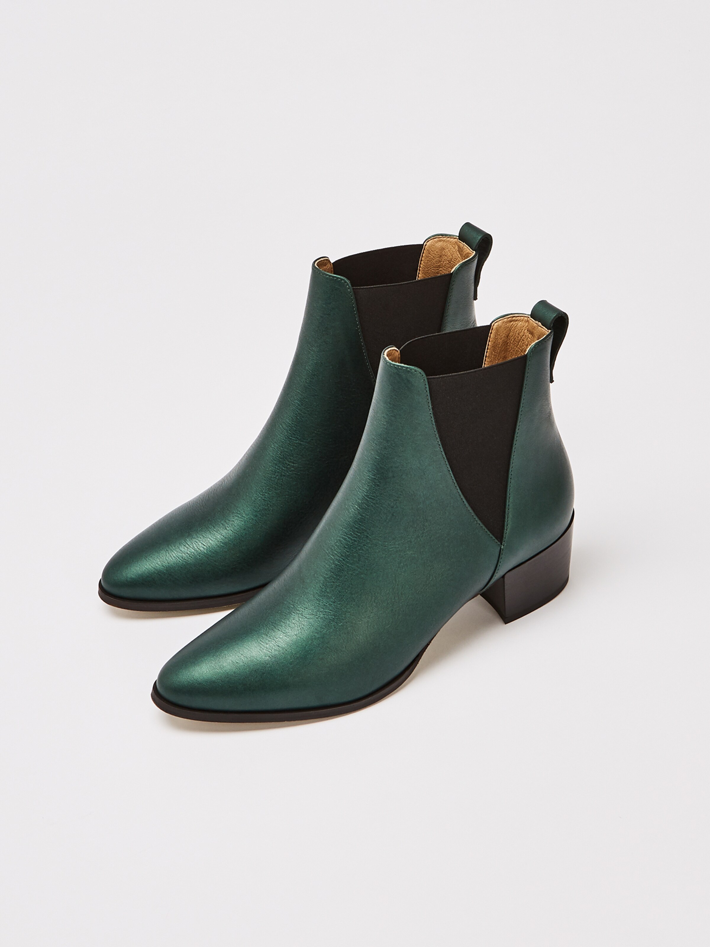 Frauen Stiefeletten NINE TO FIVE Chelsea Boots 'Brygge' in Smaragd - TX71402 Frauen Stiefeletten NINE TO FIVE Chelsea Boots 'Brygge' in Smaragd - TX71402