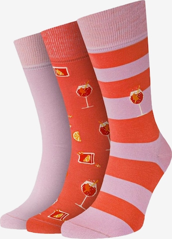 Von Jungfeld Socks in Pink: front