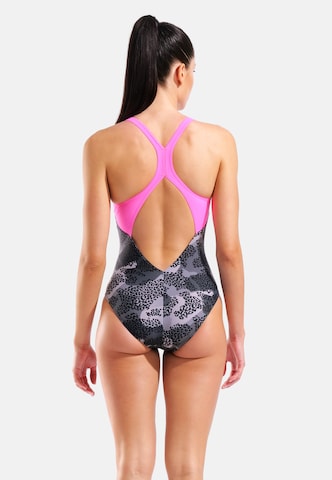 ARENA Bustier Enodelne kopalke 'CAMO V BACK' | črna barva