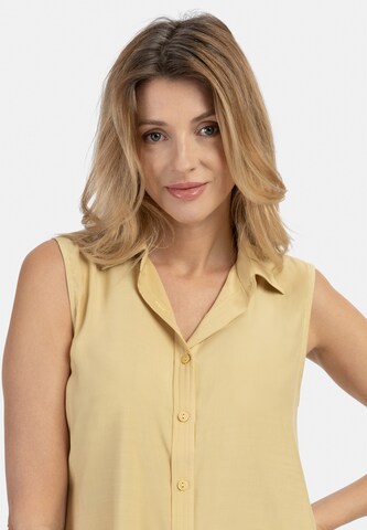 Camicia da donna di usha WHITE LABEL in giallo