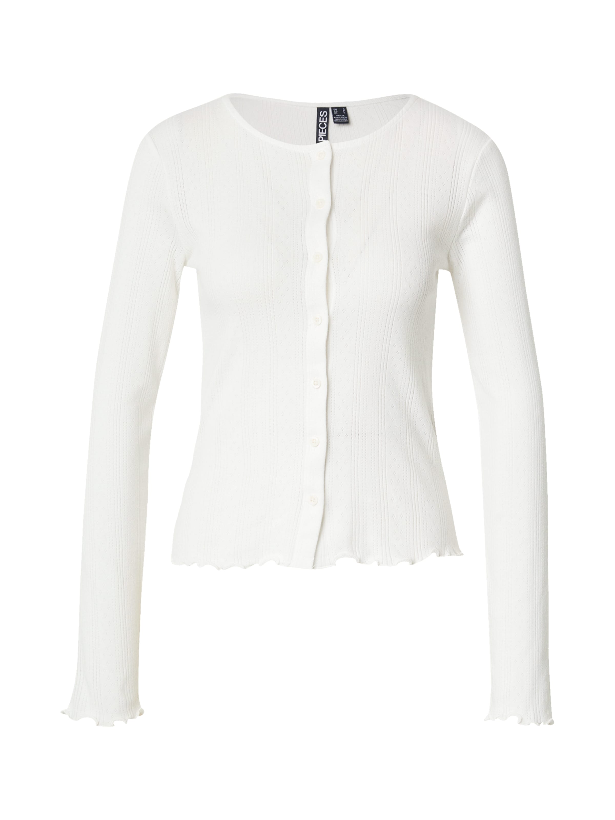 PIECES Cardigan i hvid: forside