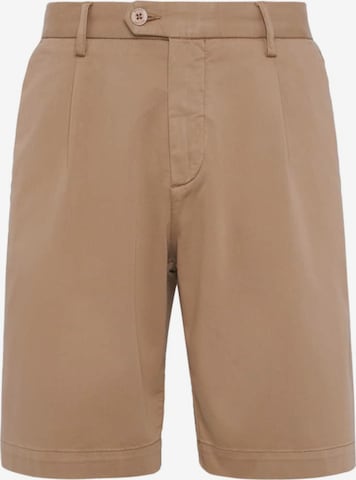 Boggi Milano Slimfit Broek in Bruin: voorkant