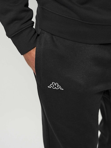 KAPPA Regular Pants 'KMLogo Caseri' in Black