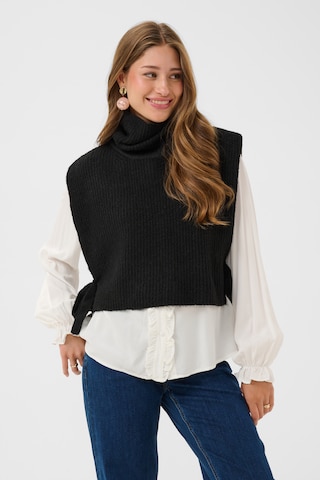 Cream Bodywarmer ' CRStarfi ' in Zwart: voorkant