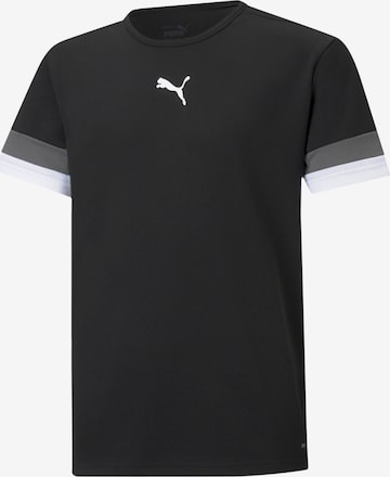 PUMA Funktionsshirt 'TeamRise' in Schwarz: Vorderseite