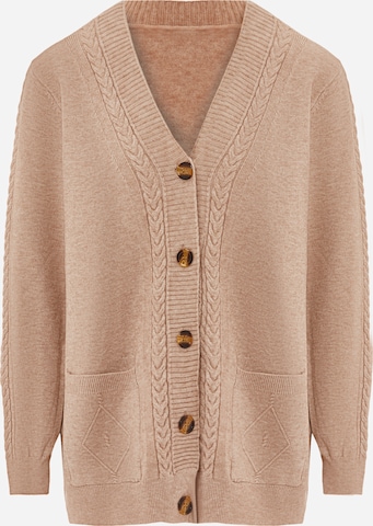 ALARY Gebreid vest in Beige: voorkant