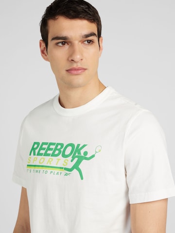 T-Shirt fonctionnel Reebok en blanc