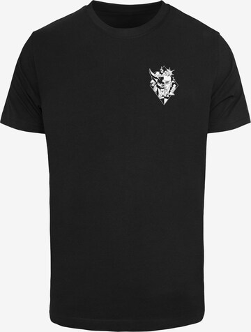 T-Shirt Mister Tee en noir : devant